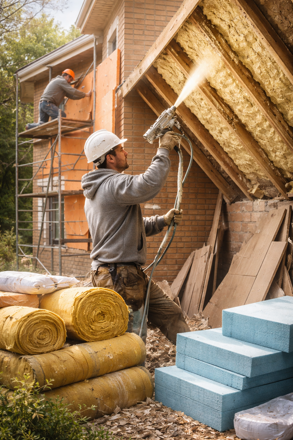 Утепление домов в Урае под ключ от 4377 руб/м2 | Профессионально — ТепломастерУрй