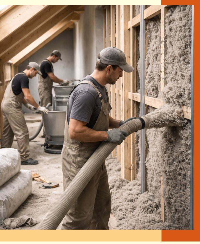 Утепление таунхауса эковатой в Урае от 2293 руб./м² — монтаж и задувка | ТепломастерУрй