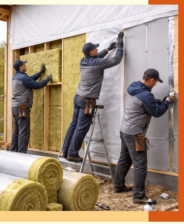 Утепление каркасного дома в Урае от 4377 руб./м2 — профессионально | ТепломастерУрй