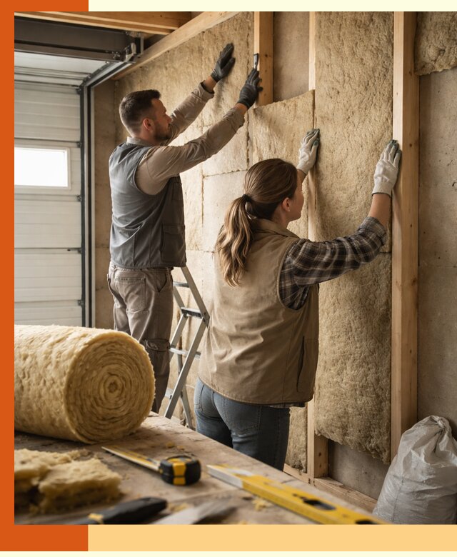 Утепление гаража изнутри в Урае: быстро и надежно