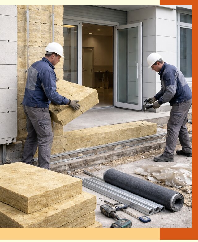 Утепление медицинского центра в Урае под ключ от 13026 руб./м² | ТепломастерУрй