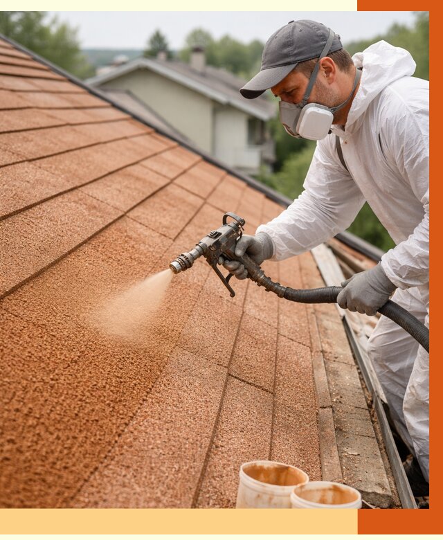 Утепление кровли жидкой пробкой в Урае от 2814 руб./м² под ключ | ТепломастерУрй