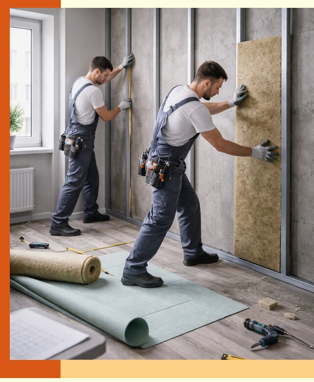 Шумоизоляция квартиры под ключ в Урае — профессионально и гарантированно