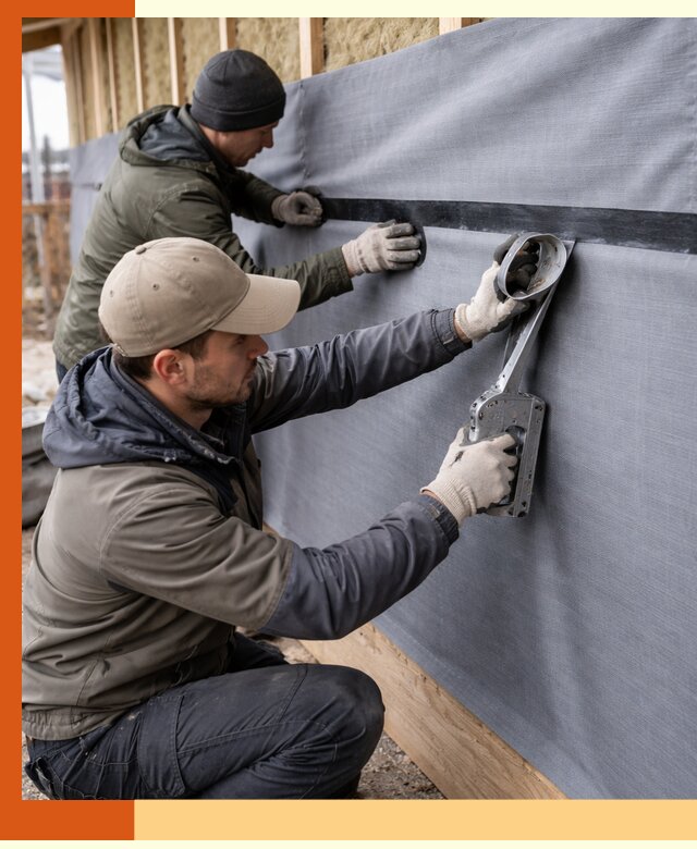 Монтаж ветроизоляции зданий и конструкций в Урае